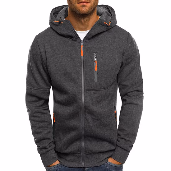 Men&prime; S Hooded Jackets Coats Casual Zipper Fashion Jacket Mens Outerwear Hoodies Sweatshirts Winter Plus Size Jacket Men