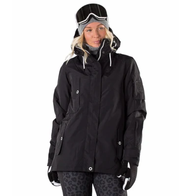 Veste de Snowboard imperméable coupe-vent d'hiver pour femmes personnalisées, veste de Ski tendance en plein air avec capuche