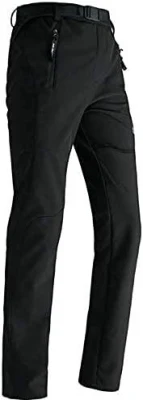 Pantalon de randonnée homme hiver doublé polaire pantalon Softshell extérieur thermique vêtements de travail Ski Golf marche pantalon imperméable